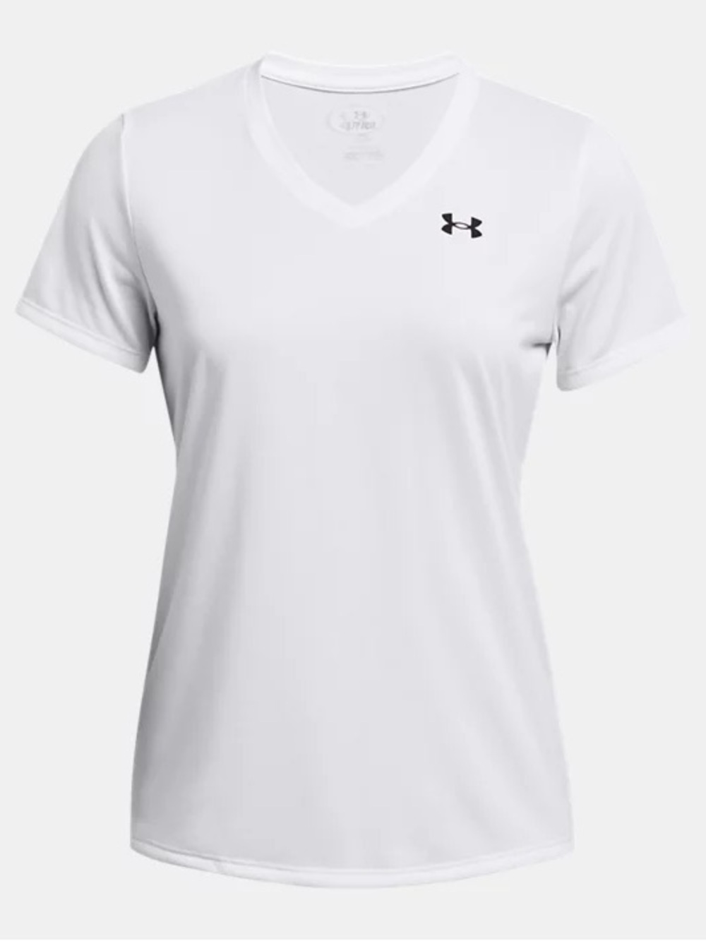 Under Armour White V-Neck Women's Performance Tee - Large